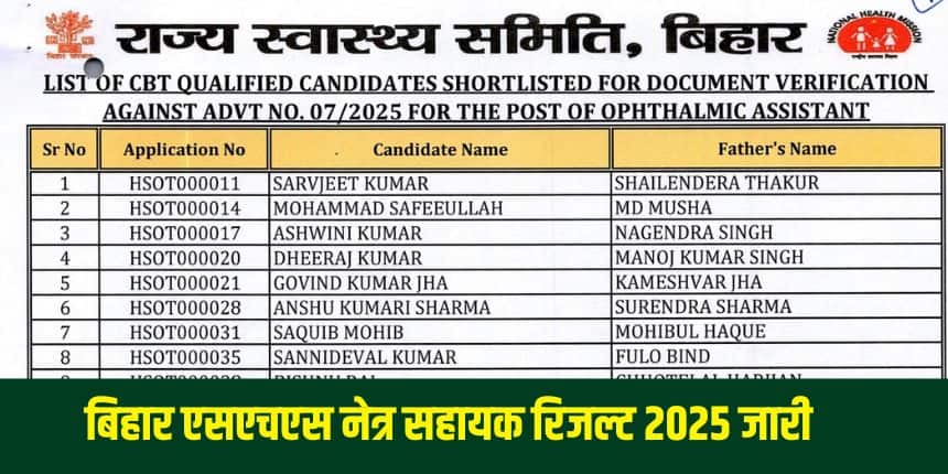 आवेदन प्रक्रिया के दौरान दी गई सभी सूचनाओं की प्रामाणिकता साबित करने के लिए दस्तावेज़ सत्यापन एक अनिवार्य चरण है। (आधिकारिक वेबसाइट)